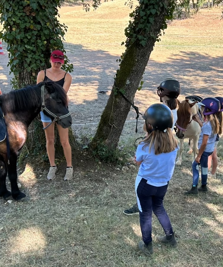 Enfants pendant une activité équitation